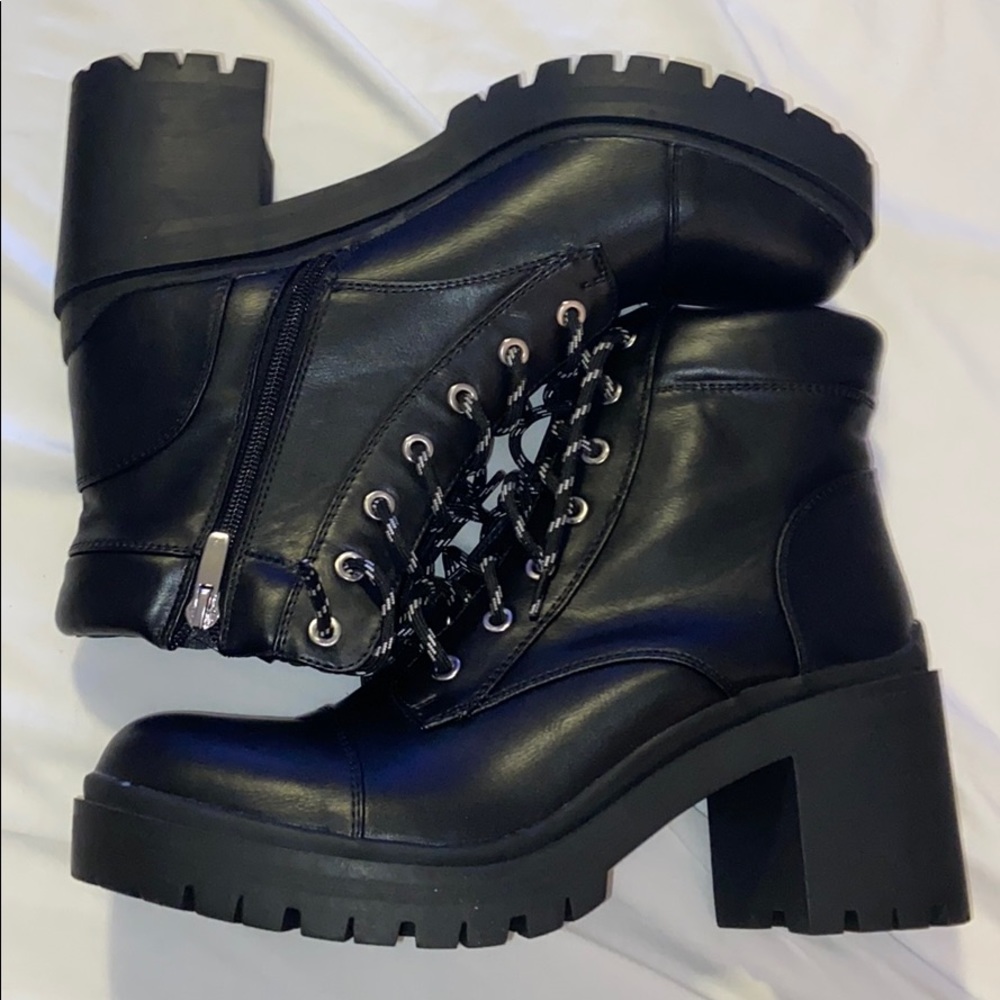 Nine West Combat Booties